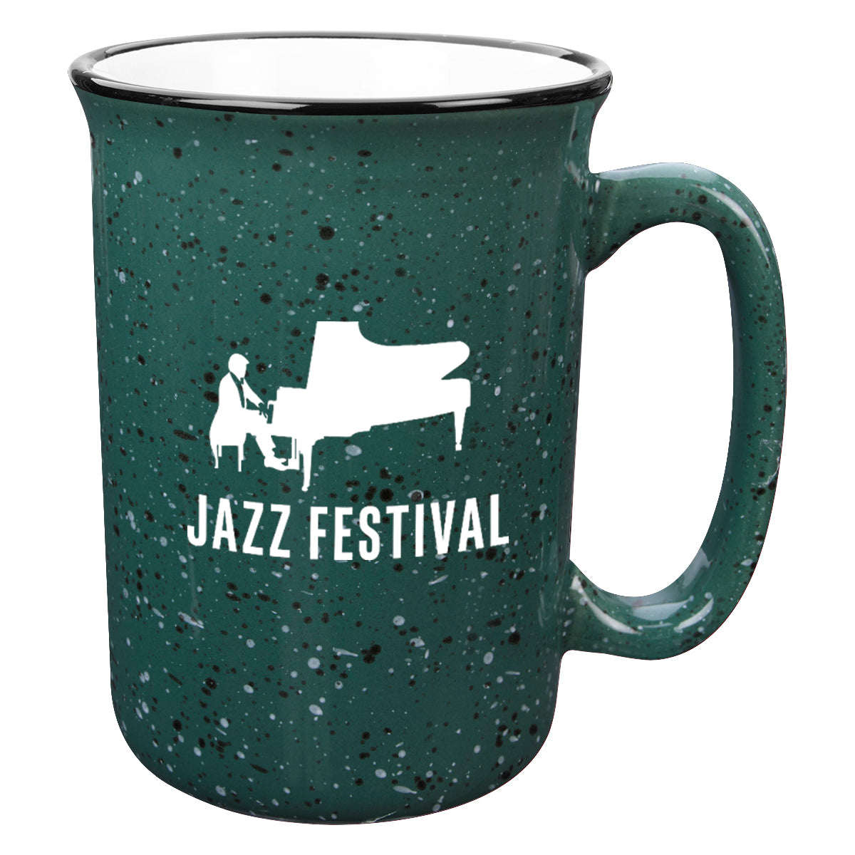 Tall Campfire Mug, 12 oz - Green - Ceramic