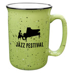 Tall Campfire Mug, 12 oz - Lime Green - Ceramic