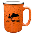 Tall Campfire Mug, 12 oz - Orange - Ceramic