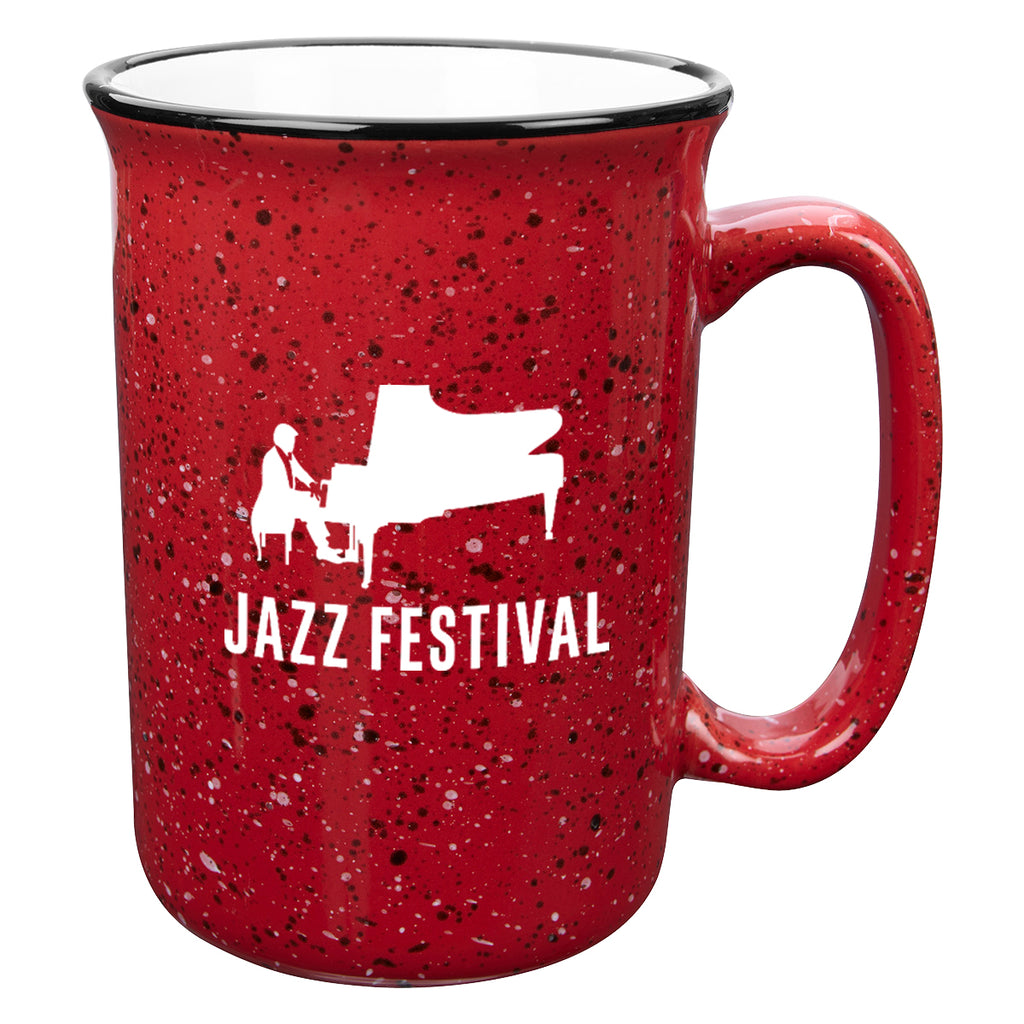Tall Campfire Mug, 12 oz - Red - Ceramic