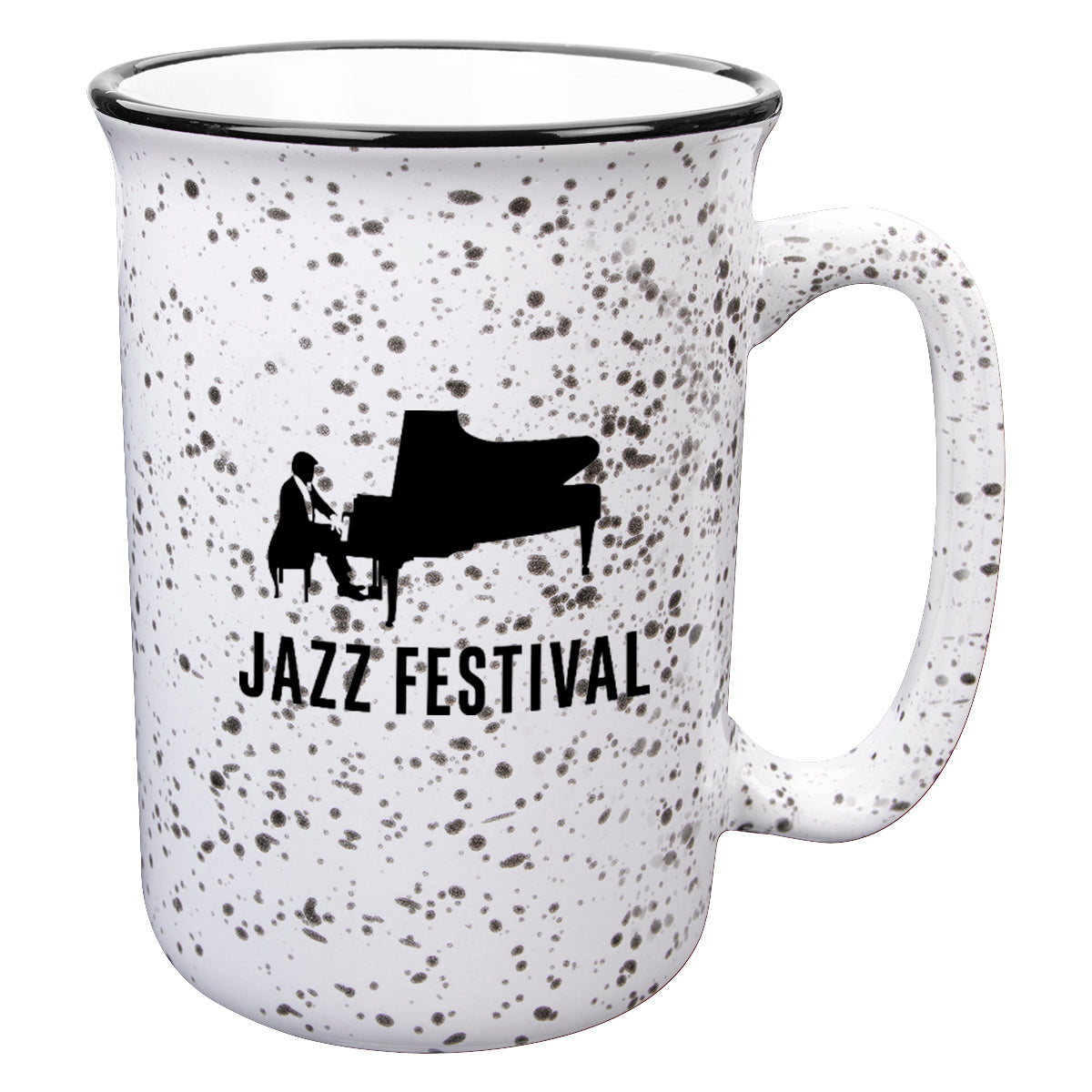 Tall Campfire Mug, 12 oz - White - Ceramic