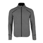Tamarack Performance Full Zip Jacket with Thumb Holes for Men Transfer - Black/Heather Charcoal - Front Flat