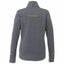 Tamarack Performance Full Zip Jacket with Thumb Holes for Women Laser Engraving - Yellow/Heather Charcoal - Back Flat