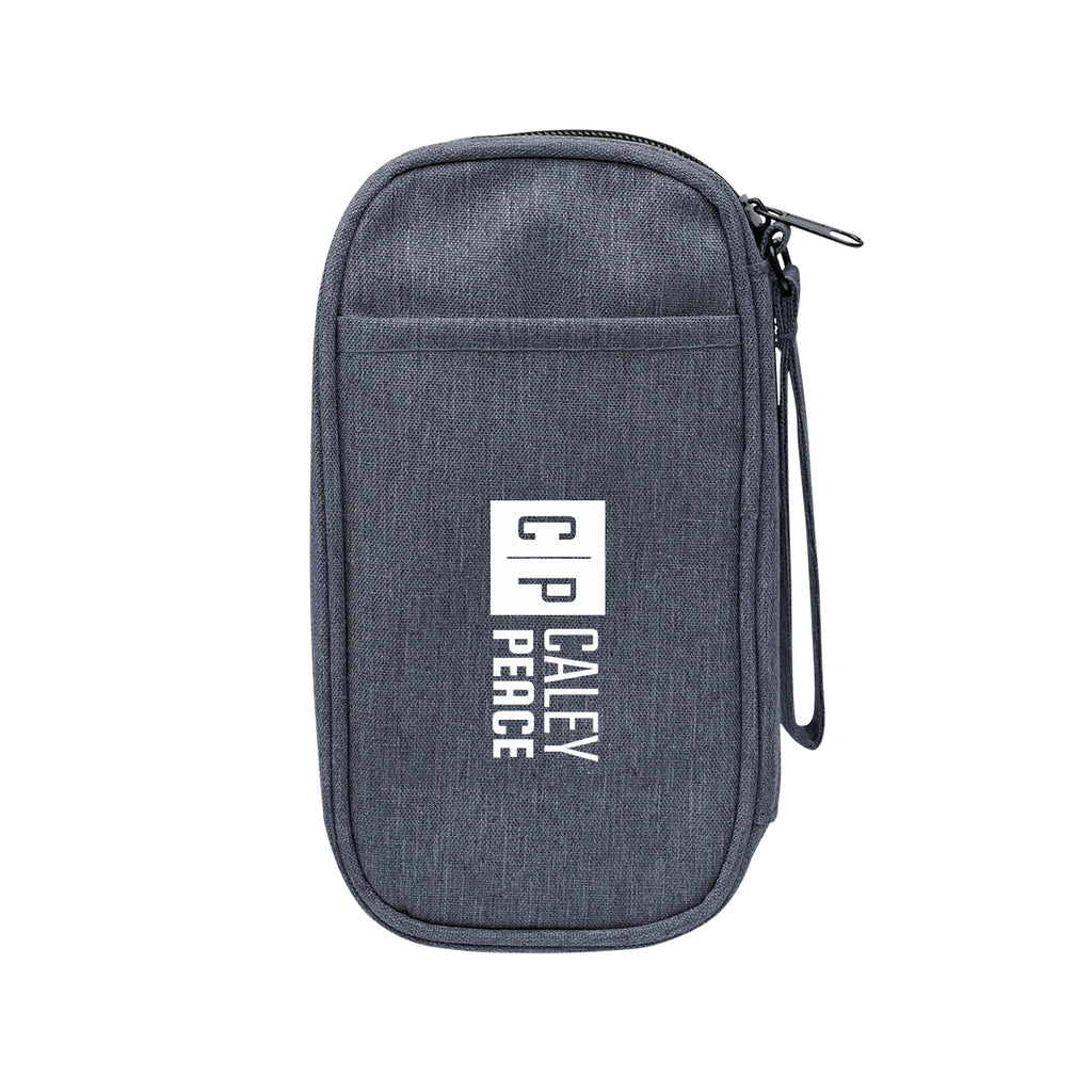 Tandem Tech Travel Organizer in Recycled PET - Navy - Silk Screen