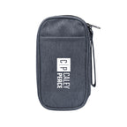 Tandem Tech Travel Organizer in Recycled PET - Navy - Silk Screen