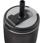 Tango Recycled Tumbler with Handle and Straw, 20 oz - Black - Detail 2