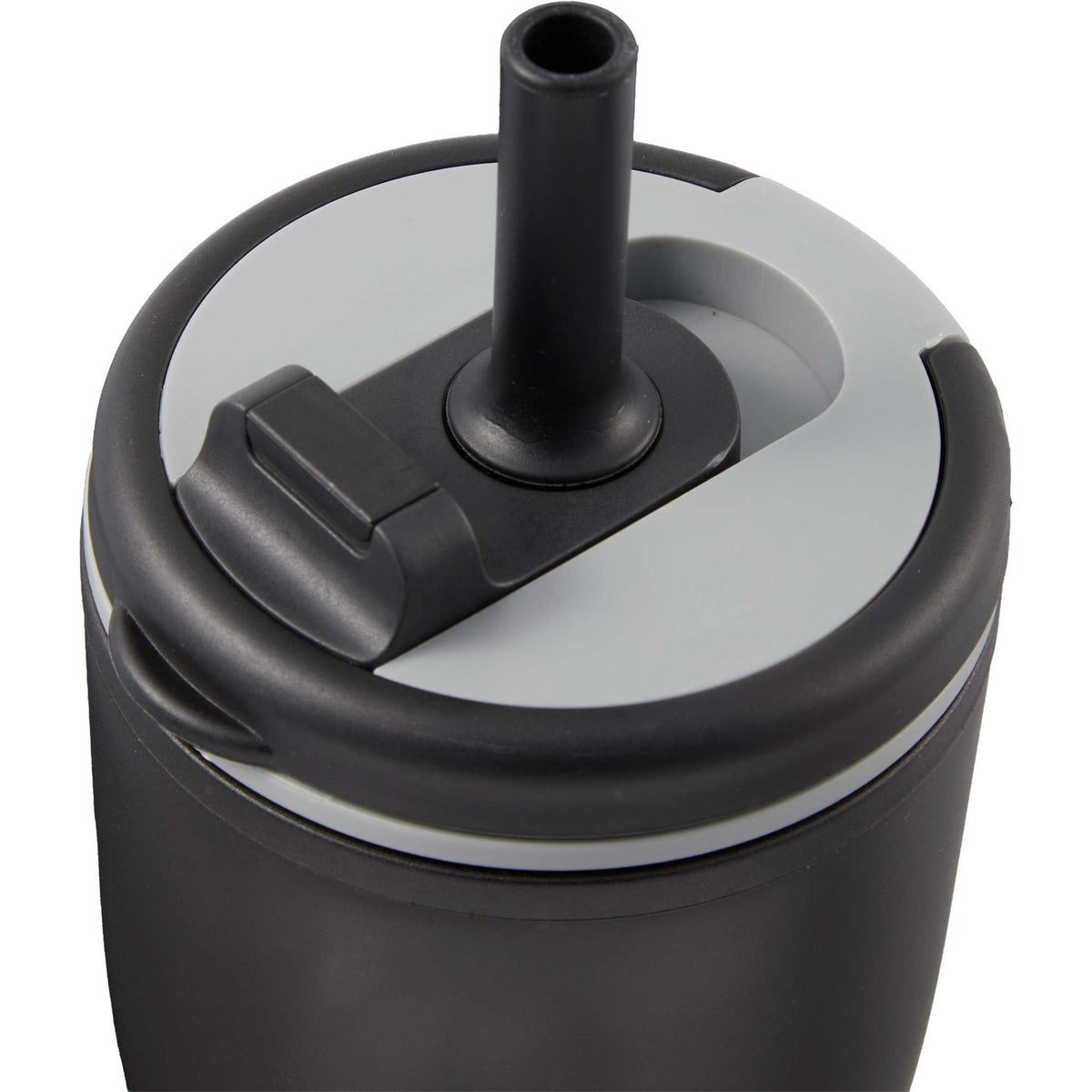 Tango Recycled Tumbler with Handle and Straw, 20 oz - Black - Detail 2
