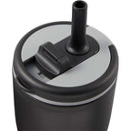 Tango Recycled Tumbler with Handle and Straw, 20 oz - Black - Detail 3