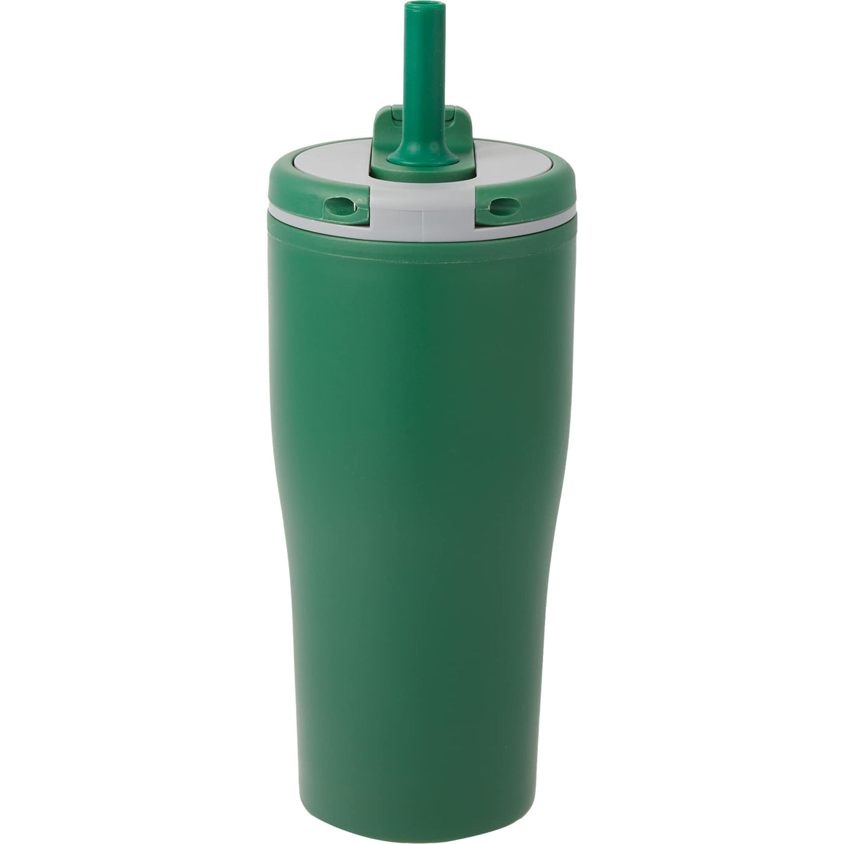 Tango Recycled Tumbler with Handle and Straw, 20 oz - Green - Back