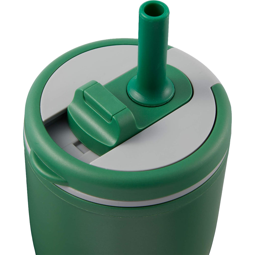 Tango Recycled Tumbler with Handle and Straw, 20 oz - Green - Detail 3