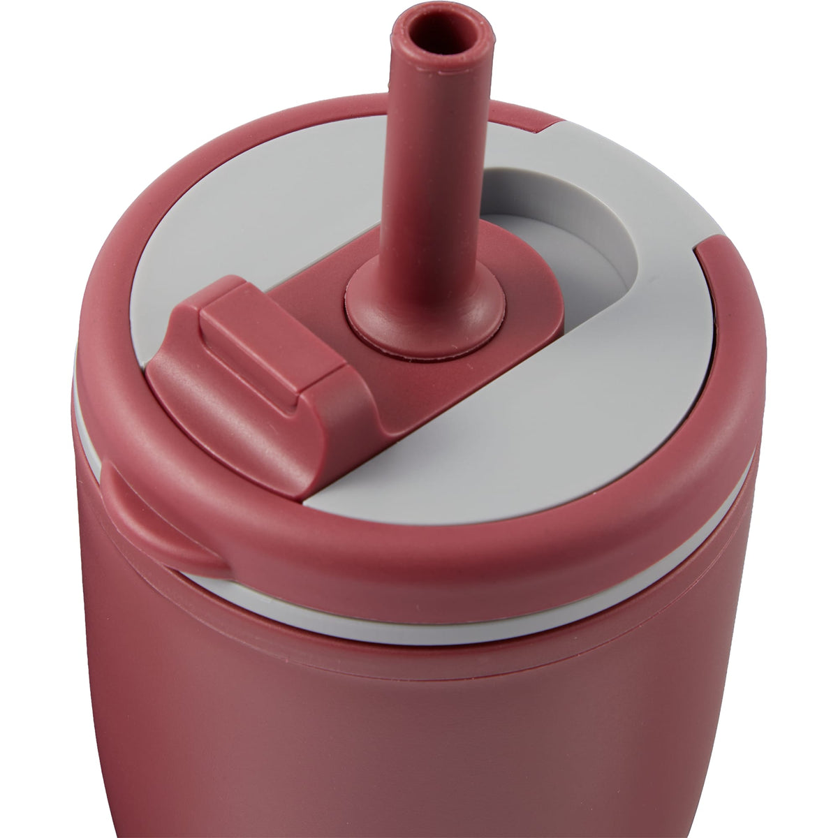 Tango Recycled Tumbler with Handle and Straw, 20 oz - Maroon - Detail 2
