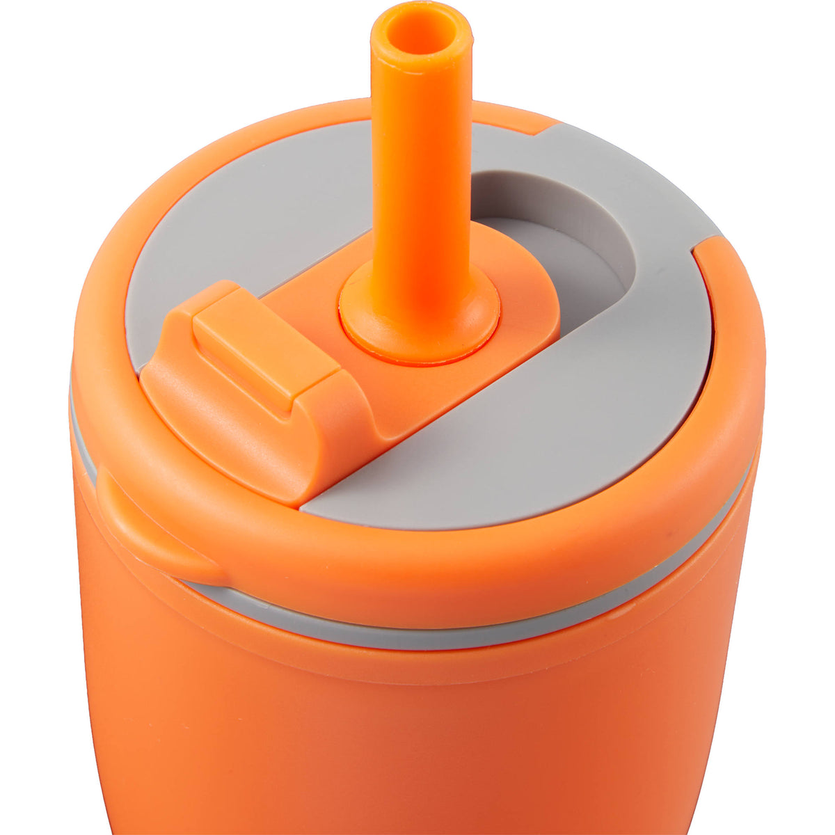 Tango Recycled Tumbler with Handle and Straw, 20 oz - Orange - Detail 2