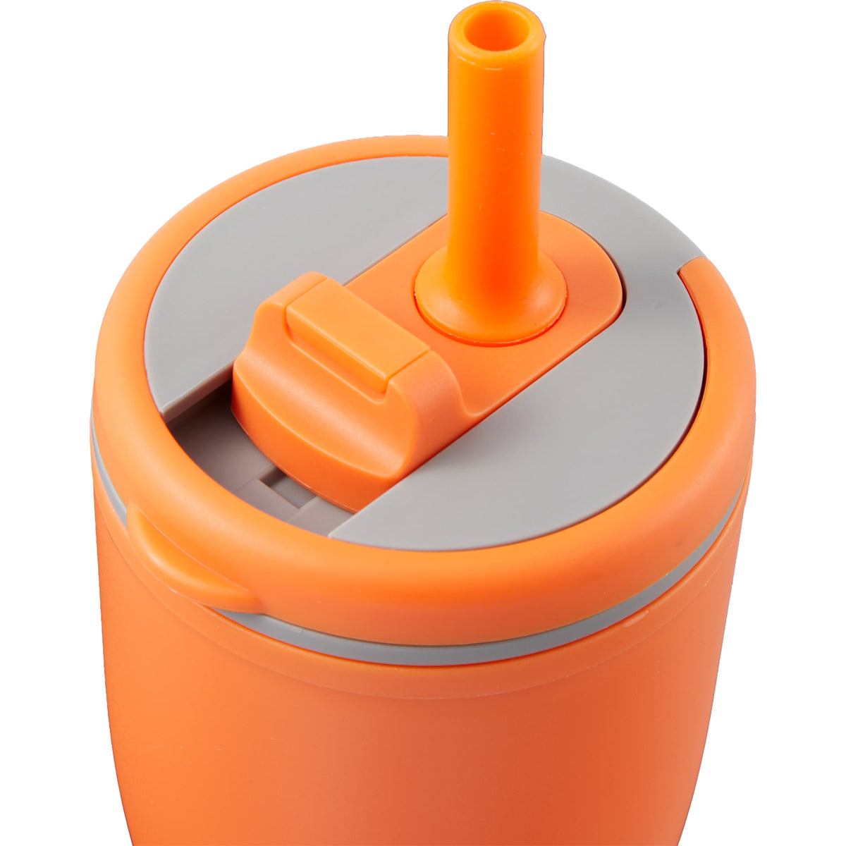 Tango Recycled Tumbler with Handle and Straw, 20 oz - Orange - Detail 3