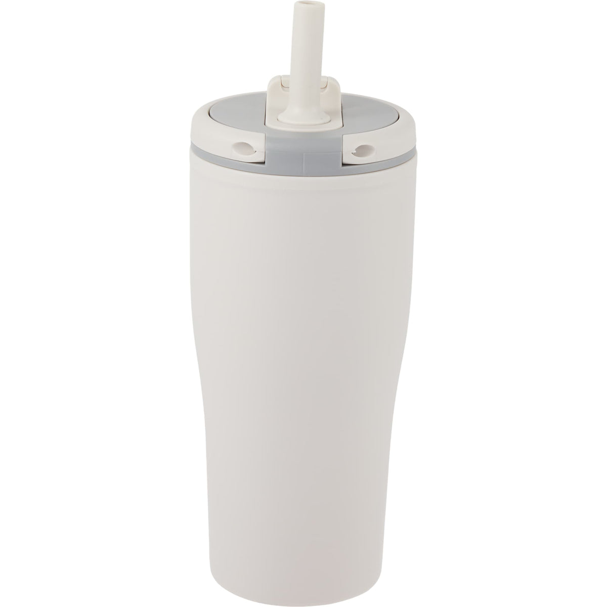 Tango Recycled Tumbler with Handle and Straw, 20 oz - Tan - Back