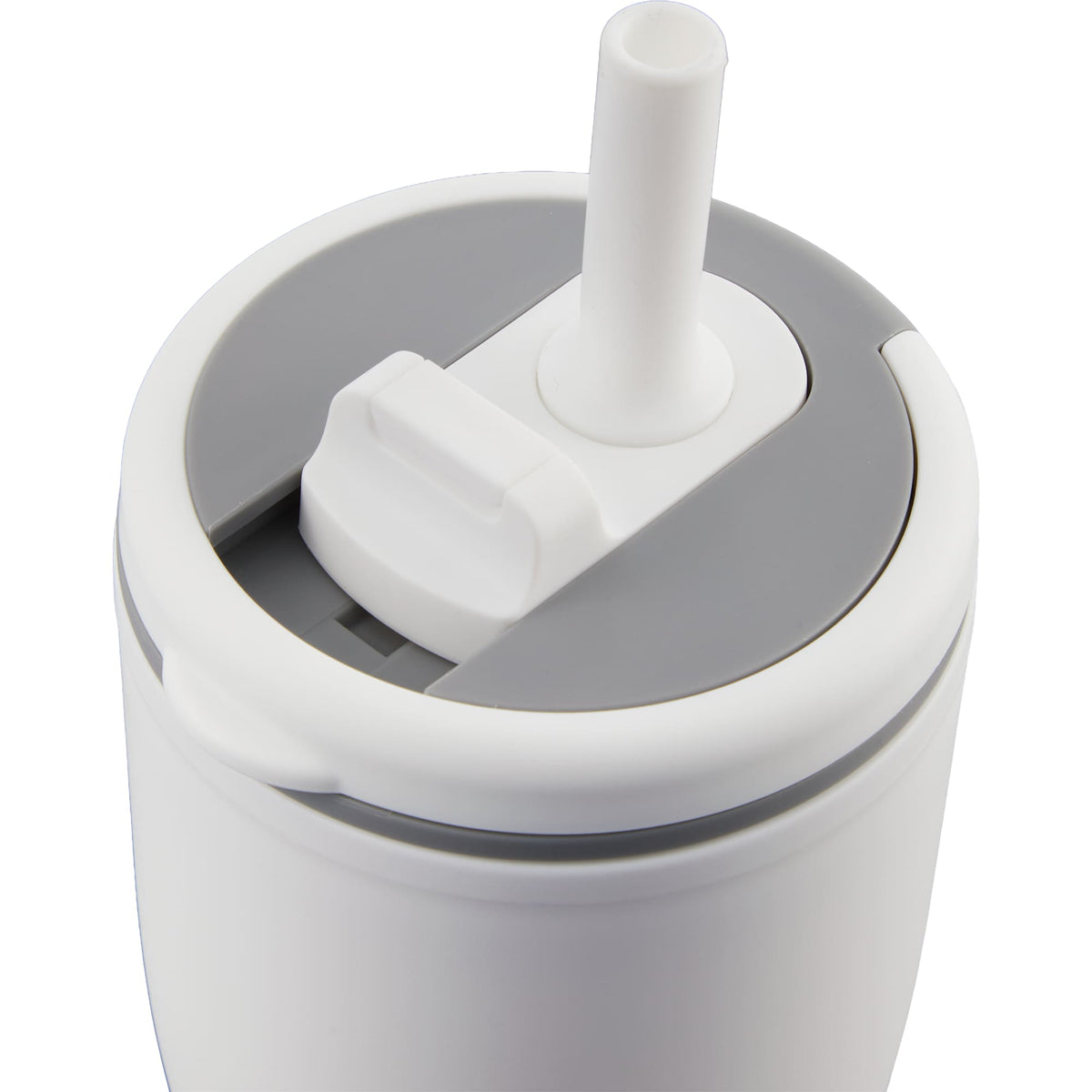 Tango Recycled Tumbler with Handle and Straw, 20 oz - White - Detail 2