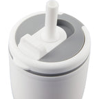 Tango Recycled Tumbler with Handle and Straw, 20 oz - White - Detail