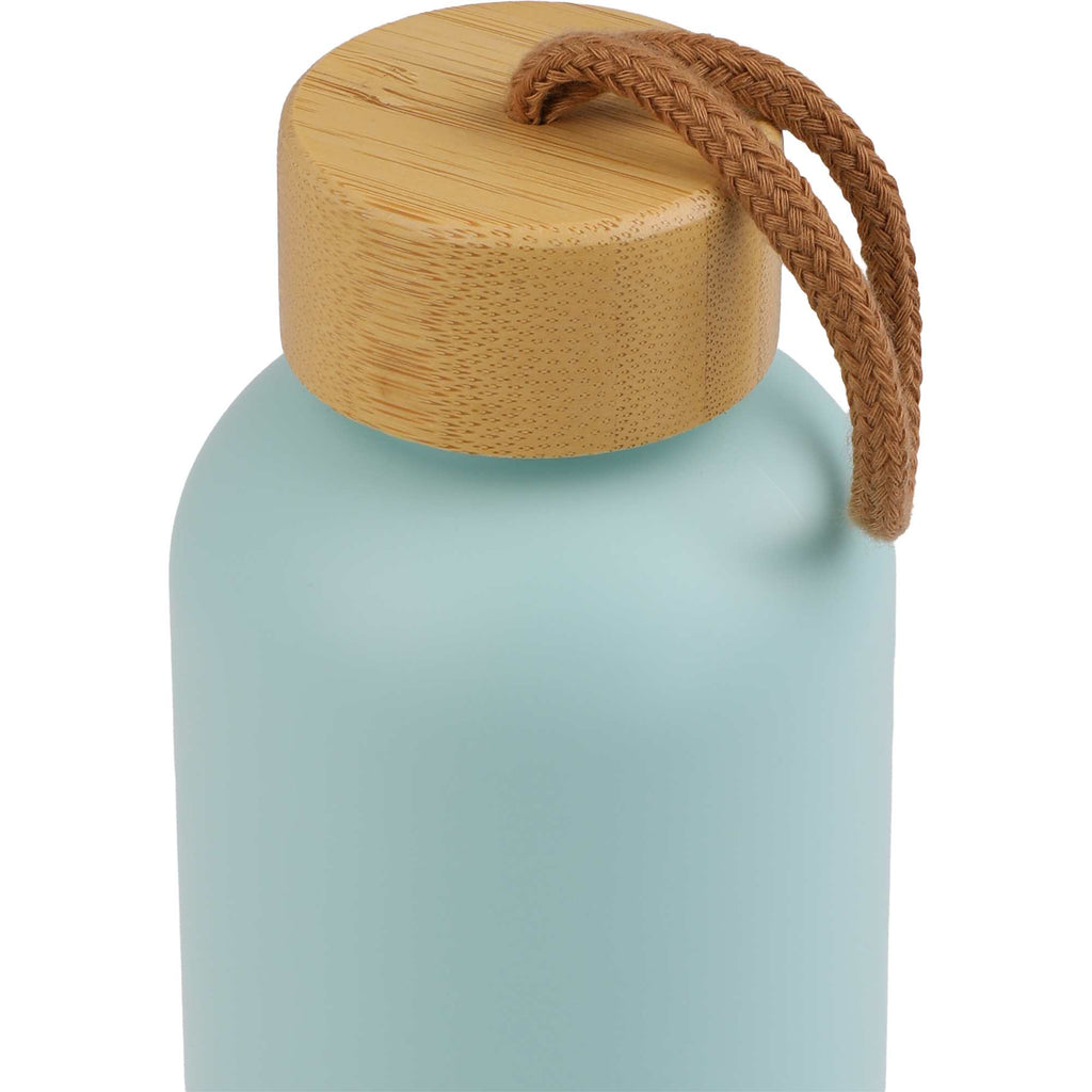 Tania Recycled Bottle with Bamboo Lid and Rope, 26 oz - Blue Agave - Detail 2