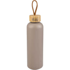 Tania Recycled Bottle with Bamboo Lid and Rope, 26 oz - Mocha - Back