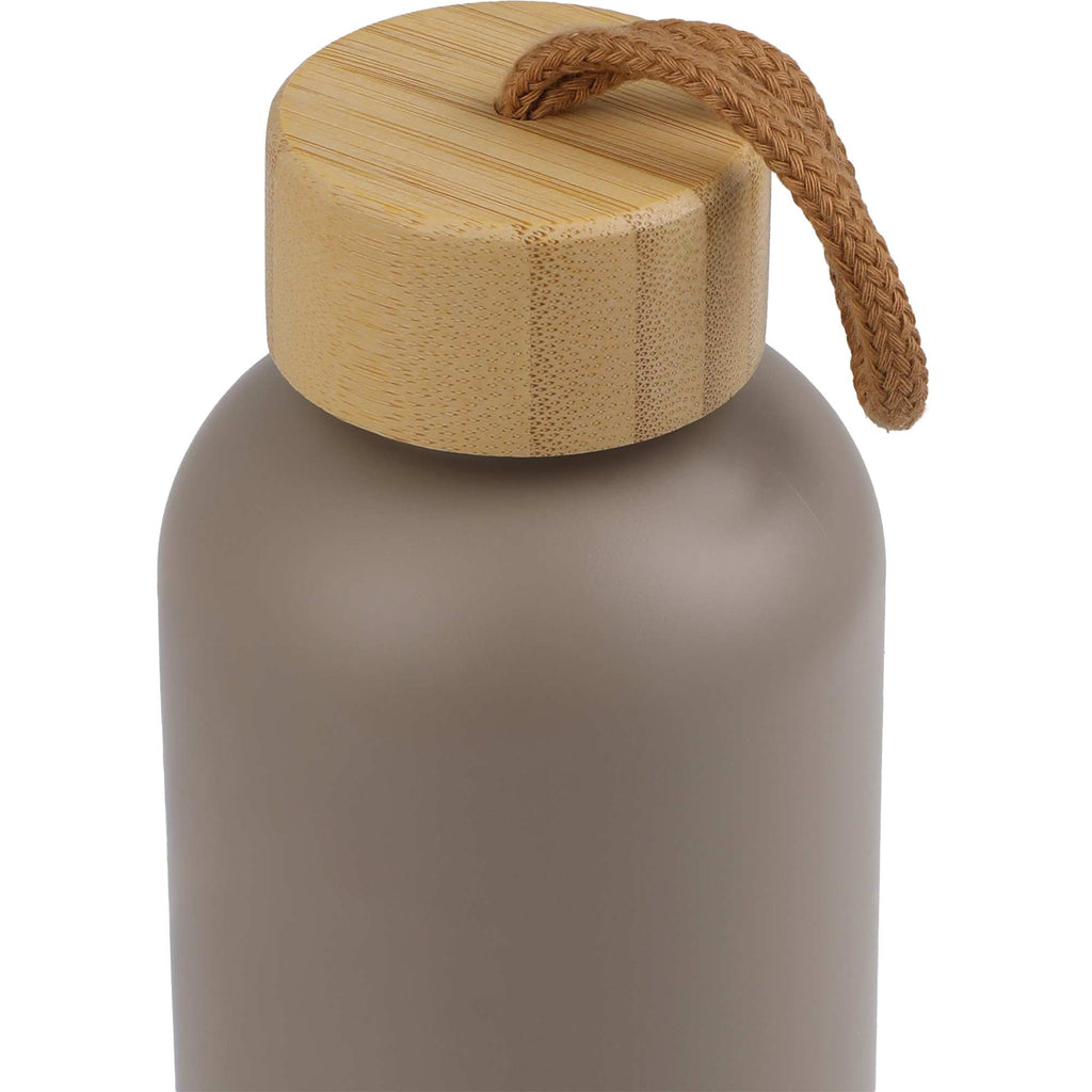 Tania Recycled Bottle with Bamboo Lid and Rope, 26 oz - Mocha - Detail 2