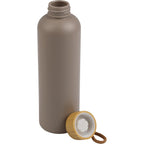 Tania Recycled Bottle with Bamboo Lid and Rope, 26 oz - Mocha - Front 2