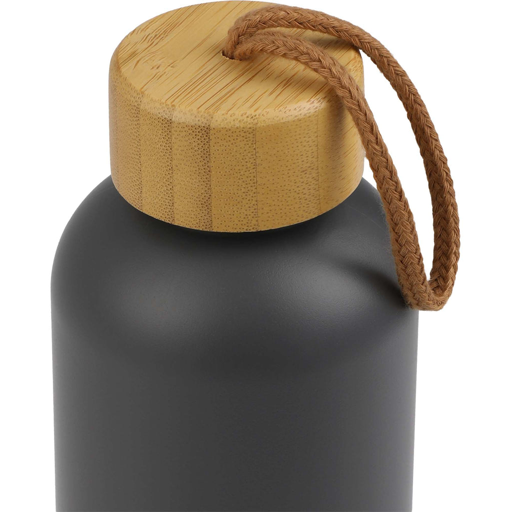 Tania Recycled Bottle with Bamboo Lid and Rope, 26 oz - Stone - Detail 2