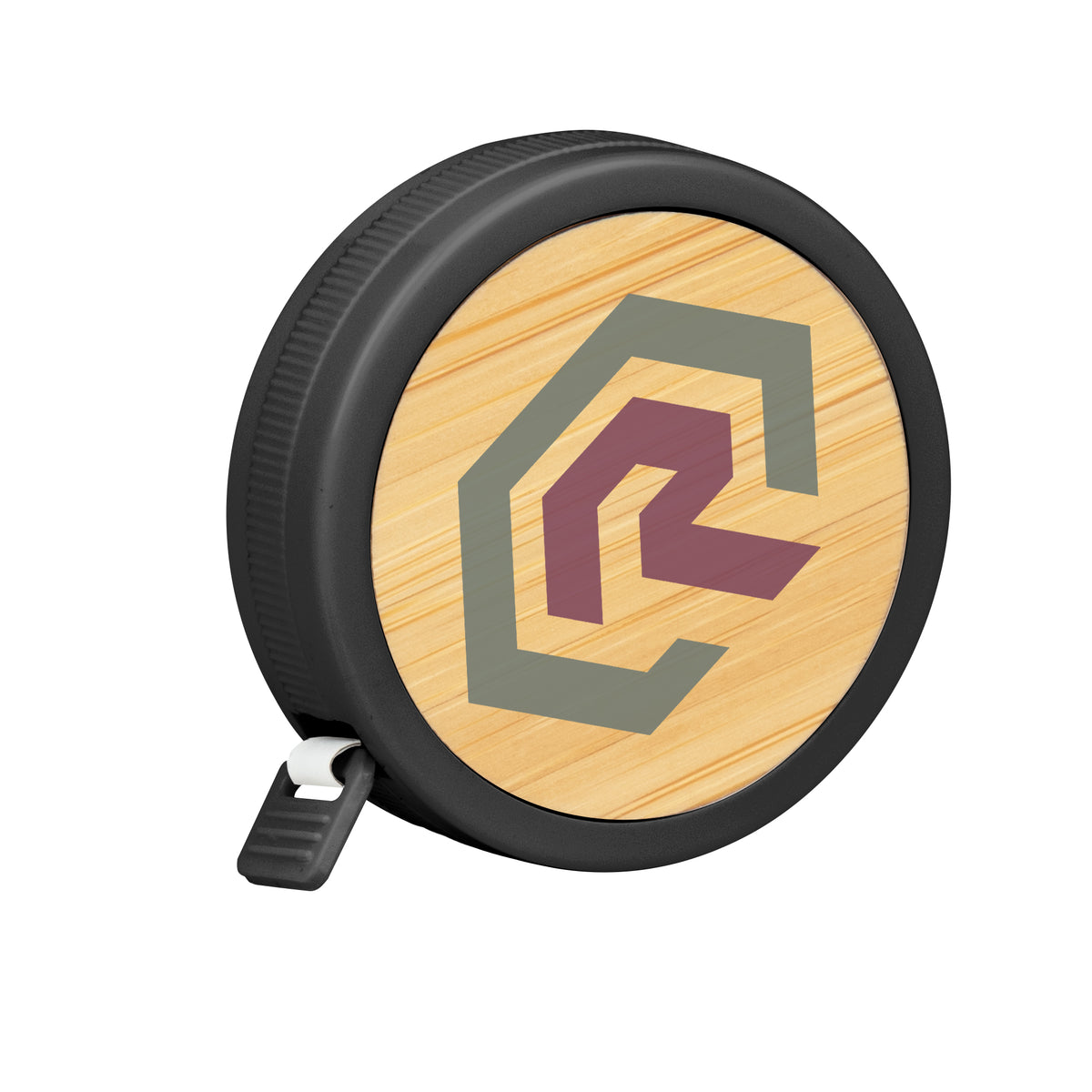 Tape Measure in Bamboo Full Color - Black - Full Color
