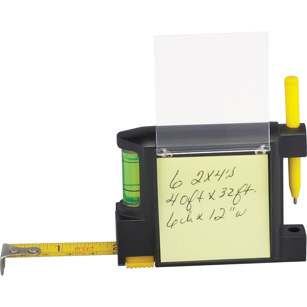 Tape Measure with Level and Memo Pad, 10 ft - Black - Photo 3