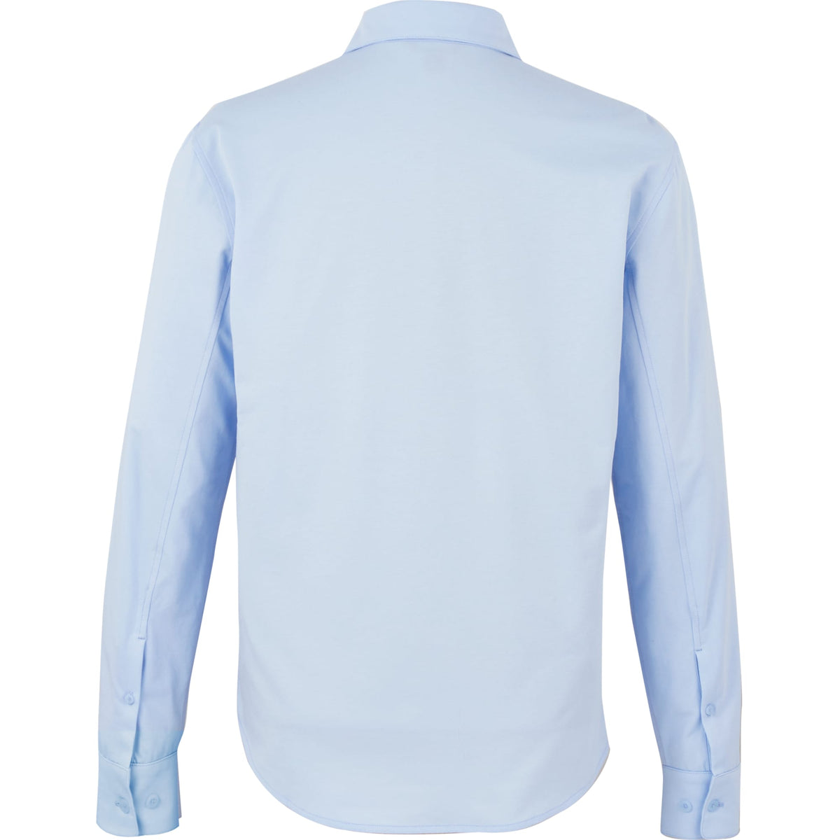 Tatra Long Sleeve Knit Dress Shirt with Recycled Polyester for Men Transfer - Frost Blue - Back Flat