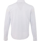 Tatra Long Sleeve Knit Dress Shirt with Recycled Polyester for Men Transfer - White - Back