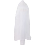 Tatra Long Sleeve Knit Dress Shirt with Recycled Polyester for Men Transfer - White - Left Side