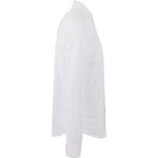 Tatra Long Sleeve Knit Dress Shirt with Recycled Polyester for Men Transfer - White - Right Side