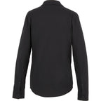 Tatra Long Sleeve Knit Dress Shirt with Recycled Polyester for Women Transfer - Black - Back