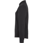 Tatra Long Sleeve Knit Dress Shirt with Recycled Polyester for Women Transfer - Black - Left Side