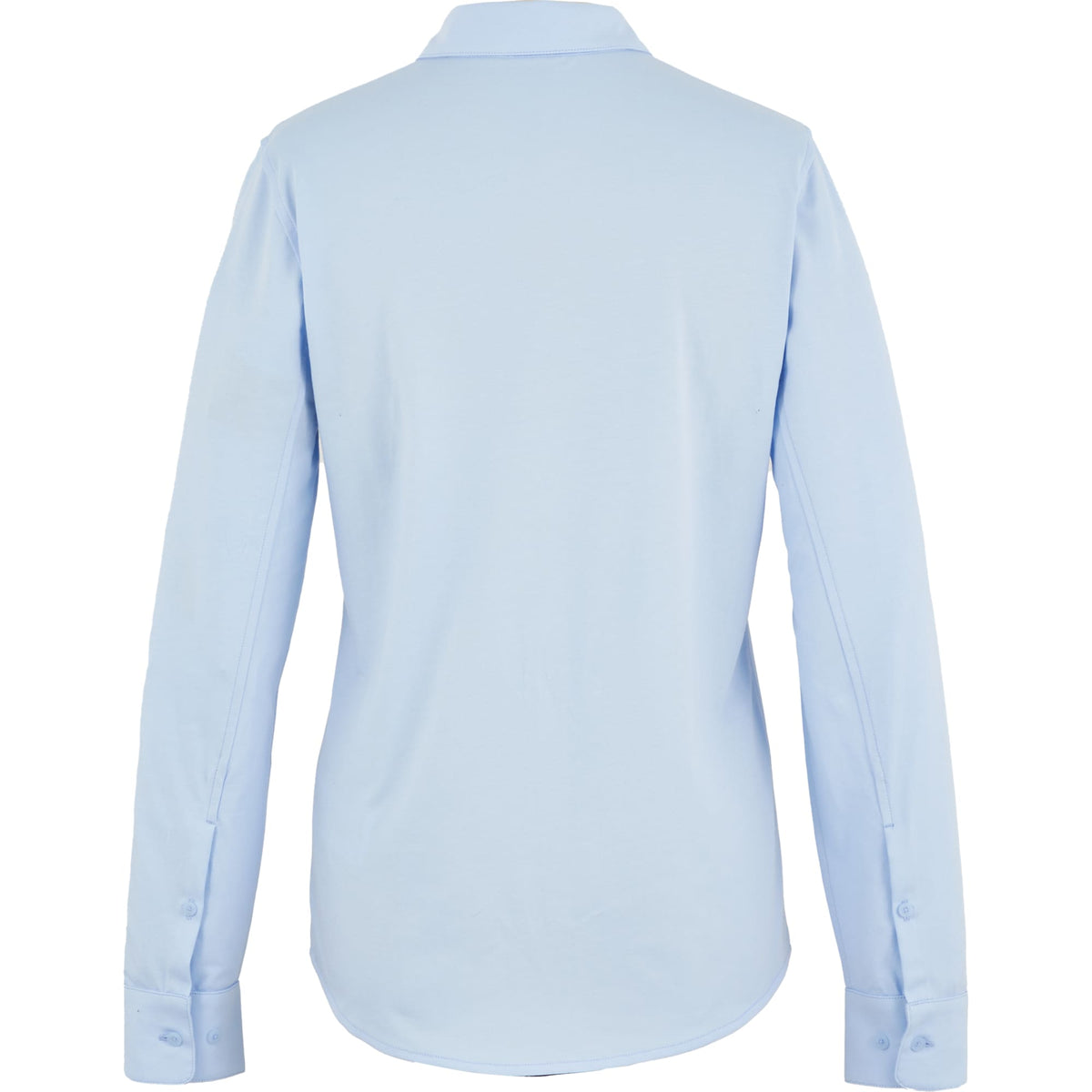 Tatra Long Sleeve Knit Dress Shirt with Recycled Polyester for Women Transfer - Frost Blue - Back Flat
