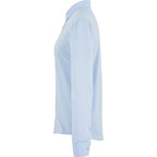 Tatra Long Sleeve Knit Dress Shirt with Recycled Polyester for Women Transfer - Frost Blue - Left Side Flat