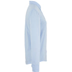 Tatra Long Sleeve Knit Dress Shirt with Recycled Polyester for Women Transfer - Frost Blue - Right Side Flat