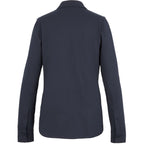 Tatra Long Sleeve Knit Dress Shirt with Recycled Polyester for Women Transfer - Navy - Back