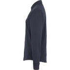 Tatra Long Sleeve Knit Dress Shirt with Recycled Polyester for Women Transfer - Navy - Left Side
