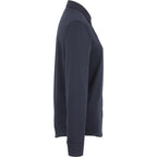 Tatra Long Sleeve Knit Dress Shirt with Recycled Polyester for Women Transfer - Navy - Right Side