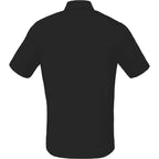Tatra Short Sleeve Knit Dress Shirt with Recycled Polyester for Men Embroidery - Black - Back