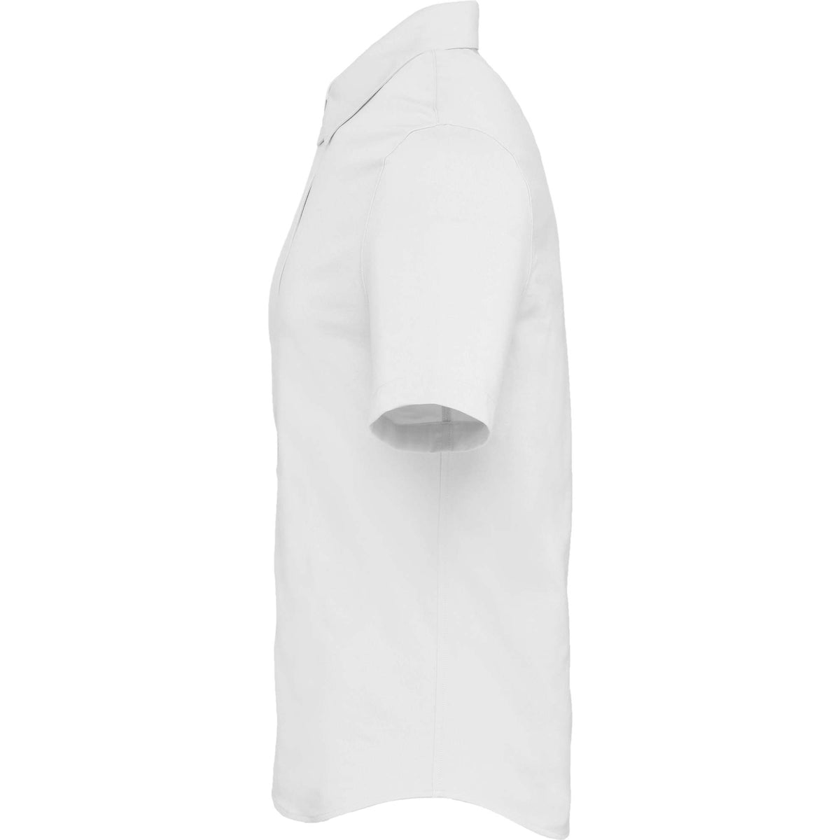 Tatra Short Sleeve Knit Dress Shirt with Recycled Polyester for Men Embroidery - White - Left Side