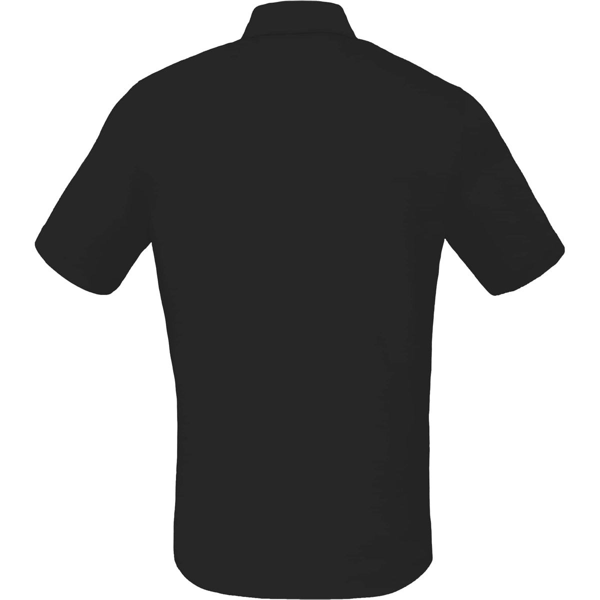 Tatra Short Sleeve Knit Dress Shirt with Recycled Polyester for Men Transfer - Black - Back