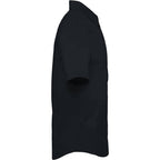 Tatra Short Sleeve Knit Dress Shirt with Recycled Polyester for Men Transfer - Black - Right Side