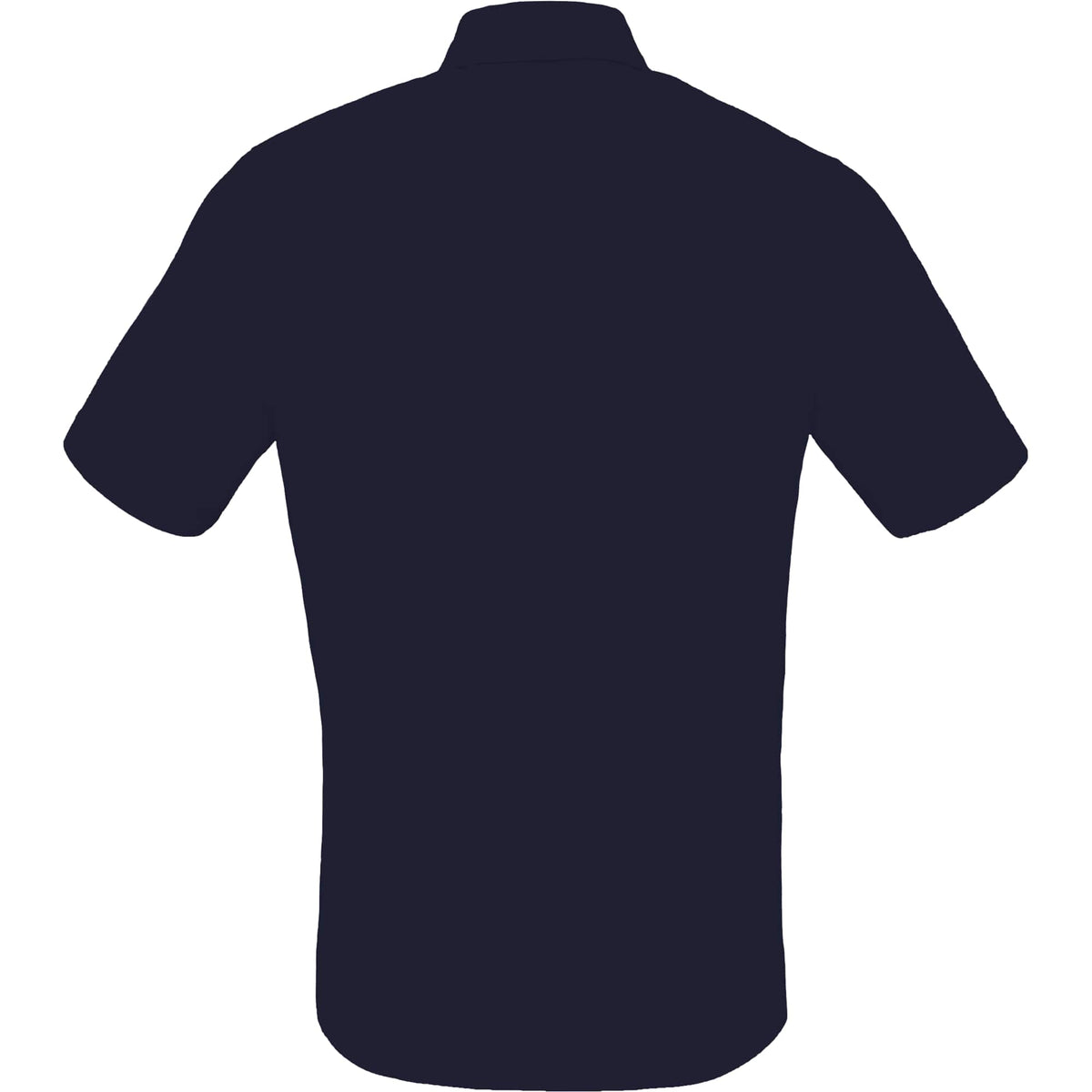 Tatra Short Sleeve Knit Dress Shirt with Recycled Polyester for Men Transfer - Navy - Back