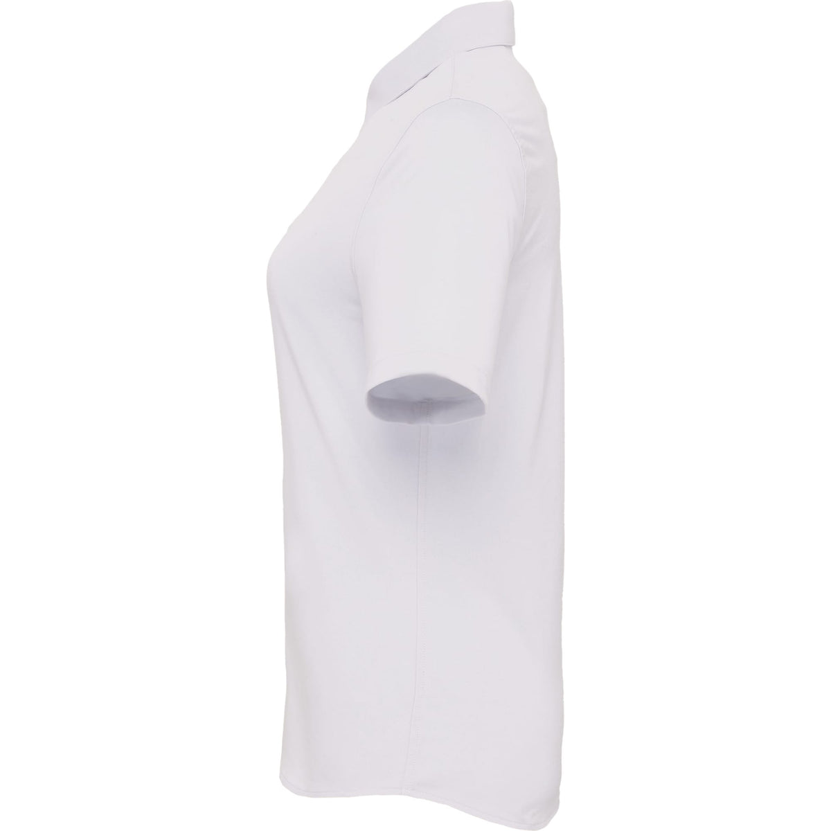 Tatra Short Sleeve Knit Dress Shirt with Recycled Polyester for Women Embroidery - White - Left Side