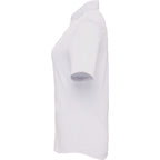 Tatra Short Sleeve Knit Dress Shirt with Recycled Polyester for Women Transfer - White - Left Side
