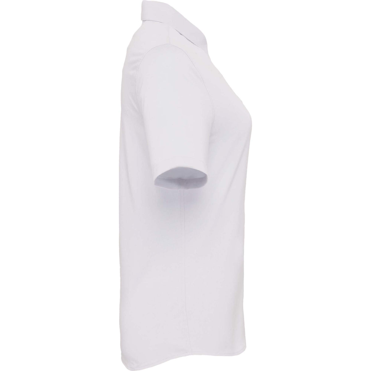 Tatra Short Sleeve Knit Dress Shirt with Recycled Polyester for Women Transfer - White - Right Side