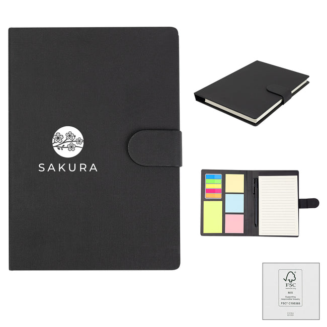 Taylor Padfolio with Sticky Notes and Flags
