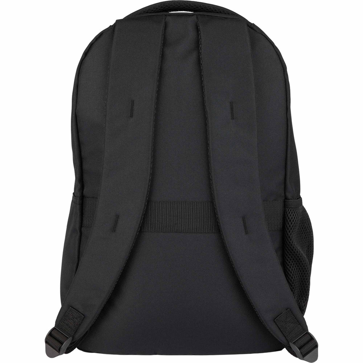 Taylor Recycled Ripstop Backpack with AirTag Pocket, 15 Inch Embroidery - Black - Back
