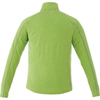 Taza Knit Quarter Zip with Thumb Holes for Men Transfer - Apple Heather - Back Flat